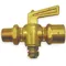 Ground Plug Valve 1/4 Inch 30 PSI Brass