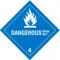 Dot Label Dangerous When Wet Paper - Pack Of 500