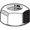 Hex Locknut Carbon Steel 1-1/2-6, 5PK