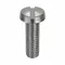 Machine Screw, M2.5x0.45 Thread Size, SS, 8 mm Lg., Cheese, Plain, 100 Pk