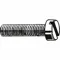 Machine Screw, M2x0.4 Thread Size, Steel, 4 mm Lg., Std, Cheese, 100 Pk