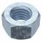 Hex Nut, 1/2 In - 13 Thread Size, Steel, 7/16 In Ht., 3/4 In Wd., Zn Plated, Std Hex, Right Hand, 50 Pk