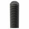 Threaded Rod, 1 1/2 In - 6 Thread Size, Carbon Steel, 2 ft. Lg., Gr. A, Plain, Coarse