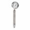 Pressure Gauge, 0 To 600 Psi, 3 1/2 Inch Nominal Dial Size, Bottom, 1/4 Inch Mnpt, 1009