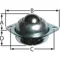 Ball Transfer Countersunk Ball Diameter 1 In