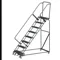 Lockstep Rolling Ladder, Steel, 80 Inch Height