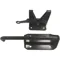 Self-latching Gate Latch 2.81 Inch Width Black