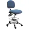 Task Chair 450 Lb Blue Polished Aluminium