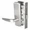 Mortise Lockset, Grade 1, 40H, Satin Chrome, Lock Is Keyless