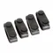 Molded Belt Keepers, Black, 4 PK