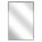 Mirror, Framed, 24 Inch Width, Glass Body, Stainless Steel Frame, 30 Inch Height