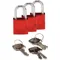 Keyed Padlock Alike Key Aluminium Pk 3