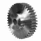 Spur Gear, Plain Bore, 14.5 Pressure Angle, 6 Pitch, Steel