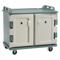 Meal Delivery Cart, Uninsulated, Non-Pass-Through, Polyethylene, 55 1/8 Inch Overall Width