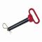 Hitch Pin, 5/8 Inch Pin Dia., 4 Inch Usable Length, Red Handle