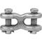 Double Clevis Link, 7/16 Inch Size-1/2 Inch Trade Size, Zinc Plated