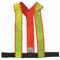 Safety Vest, Vertical, L, Orange, Solid Polyester, Snaps