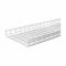 Wire Basket Tray, Zinc Galvanized, Steel, 71.5 Inch Area, 4 Inch Deep