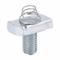 Stud Nut With Spring, Steel, 1-1/2 Inch Size, 3/8-16 Inch Thread Size