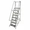 Rolling Ladder, 80 Inch Platform Height, 30 Inch Platform Depth, 24 Inch Platform Width