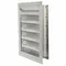 Combination Louver Damper, 18 x 48 Inch Wall Opening, Extruded Aluminum