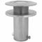 Deck Mount Sleeve, Silver, 8 x 10 Inch, Floor Mnt, Lower Mast Extension, 8 Inch Length