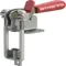 Latch Clamp, Steel, Flange Base, 500 lb, Straight Handle