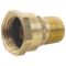 Adapter, 3/4 Inch Female GHT Swivel x 1/2 Inch MNPTF, Brass, With SBR Washer