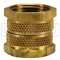 Adapter, 3/4 Inch FGH x 3/4 Inch FGH Swivel, Lead Free Brass, With EPDM Washer