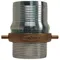 Short Shank Suction Coupling, 1.25 Inch Size, Steel Shank, With Brass Nut NPSM