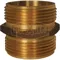 Male Hex Nipple, Double, NPT x NPSH Thread, 3 Inch Thread