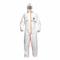 Hooded Coveralls, Tyvek 800, Medium Duty, Taped Seam, White, 4XL, 25 PK