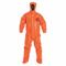 Hooded Chemical Resistant Coveralls, Tychem 6000, Light Duty, Taped Seam, Orange, 2XL