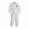 Collared Disposable Coverall, Light Duty, Serged Seam, White