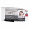 ID Card Holder, Dual, Translucent, Blank, Plastic, 2 1/2 Inch Length