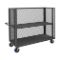 Mesh Stock Truck, 3 Sided, 3 Fixed Shelf, Size 30 x 60 Inch