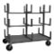 Bar And Pipe Moving Truck, 18 Cradle, 3 Level, Size 36 x 48 x 59-1/8 Inch