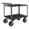 Stock Cart With Raised Handle, 4 Shelf, Size 24-1/4 x 54-1/4 x 37-7/8 Inch, Gray