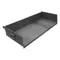 Service Cart Tray, Open Front, Capacity 250 Lbs, Steel, Gray