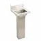 Handwash Sink, Splash, 12 x 9 1/4 Inch Bowl Size, 6 Inch Bowl Depth, 1 Faucet Hole