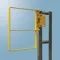 Safety Gate, 25-27.5 Inch Fit Clear Opening, Carbon Steel, Safety Yellow Enamel, Right