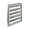 Wall Exhaust Damper, Single Panel, 16 Inch Fan