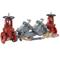 Backflow Preventer Assembly, Gate Valve, 2 1/2 Inch Size, Ductile Iron