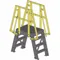 Crossover Ladder, 12 Inch Vertical Clearance, 19 Inch Platform Ht, 1 Inch Platform Dp