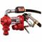 Fuel Transfer Pump, 12 VDC, 20 GPM GPM, 12 ft Hose Length, Cast Iron, Manual, 1/4