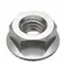 Lock Nut, 0.5 Inch Flange Dia., 5/16-18 Thread Size, 316 Grade, 25PK