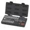 Socket Set, Sae/Metric, 1/4 Inch Drive, 12 Point, 51 Pcs