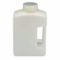 Width Mouth Rectangular Bottle, Sampling, Plastic, 2L Capacity, Natural, 4 PK