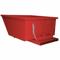 Self-Dumping Hopper, 20.3 Cu ft Cubic Foot Capacity, 55 3/4 Inch Length, Red