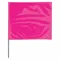 Marking Flag, 3 1/2 Inch x 2 1/2 Inch Flag Size, 21 Inch Staff Ht, Pink, Blank